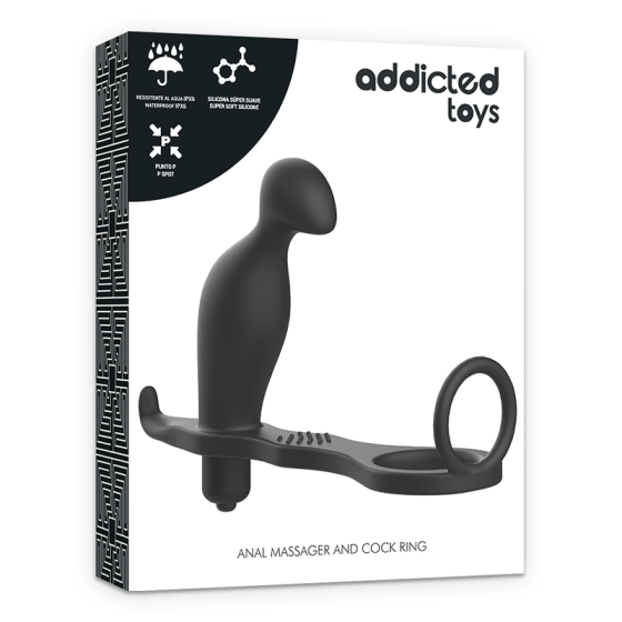 ADDICTED TOYS - ANAL PLUG WITH BLACK SILICONE RING 12 CM ADDICTED TOYS - 6