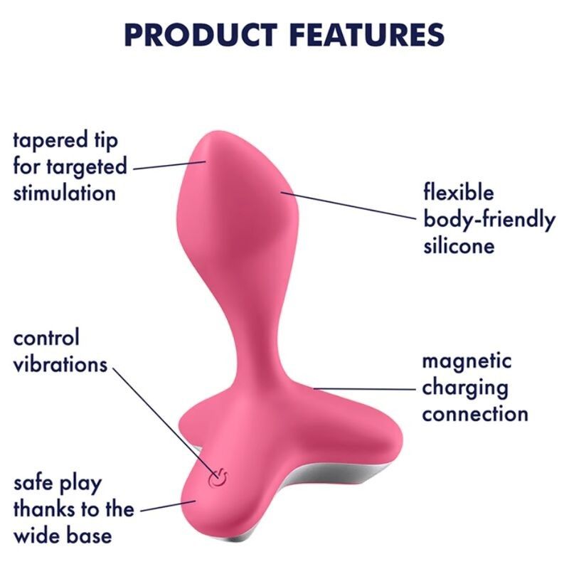 SATISFYER - GAME CHANGER PLUG VIBRATOR PINK SATISFYER PLUGS - 4