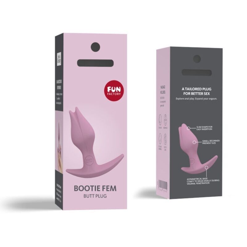 FUN FACTORY - BOOTIE FEM FEMALE ANAL BUTT PLUG ROSE FUN FACTORY - 2