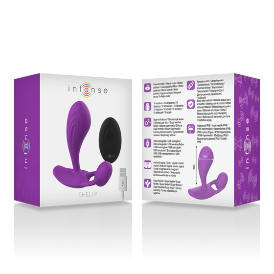 INTENSE - SHELLY PLUG ANAL REMOTE CONTROL PURPLE INTENSE ANAL TOYS - 6