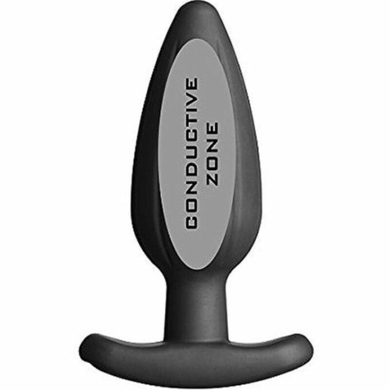 ELECTRASTIM - SILICONE BLACK ROCKER BUTT PLUG LARGE ELECTRASTIM - 4