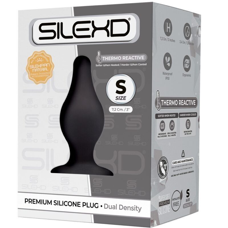 SILEXD - MODEL 2 ANAL PLUG PREMIUM SILEXPAN SILICONE PREMIUM THERMOREACTIVE SIZE S SILEXD - 2