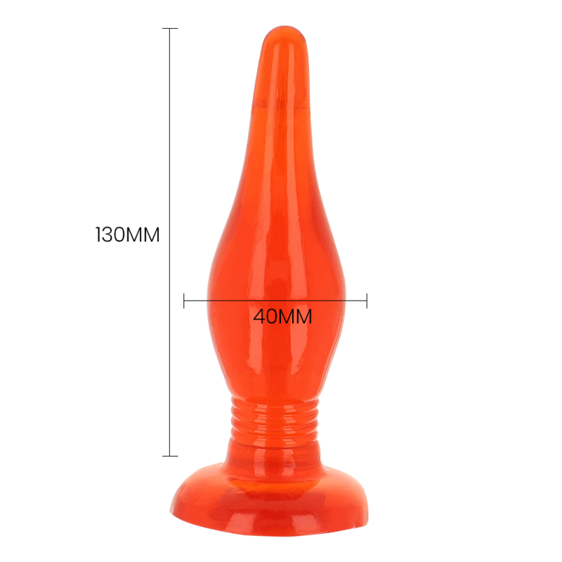 BAILE - RED SOFT TOUCH ANAL PLUG 14.2 CM BAILE ANAL - 5
