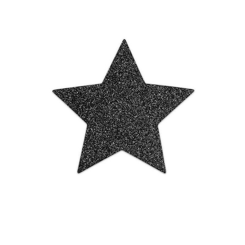 BIJOUX - INDISCRETS FLASH BLACK STAR NIPPLE CAPS BIJOUX FLASH COLLECTION - 1