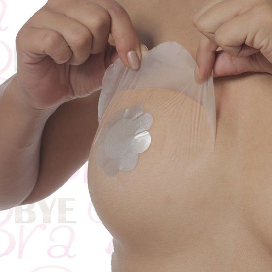 BYE-BRA - BREASTS ENHANCER + NIPPLE COVERS SILK CUP F/H BYE BRA - TAPES - 4