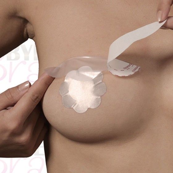 BYE-BRA - BREASTS ENHANCER + NIPPLE COVERS SILK CUP F/H BYE BRA - TAPES - 6