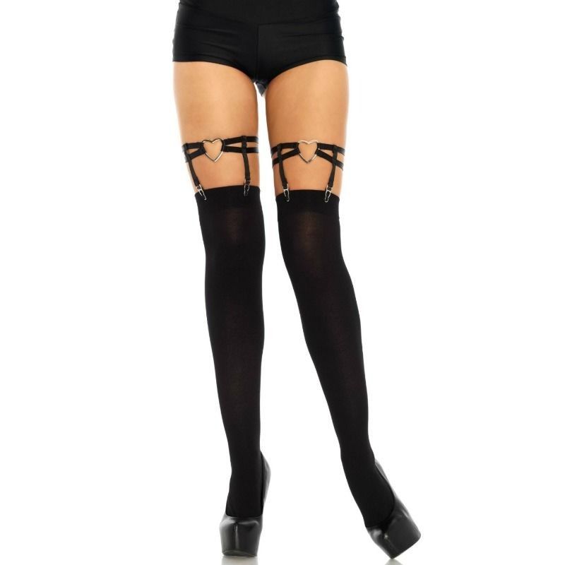 LEG AVENUE - DUAL STRAP GARTERS ONE SIZE LEG AVENUE HOSIERY - 1