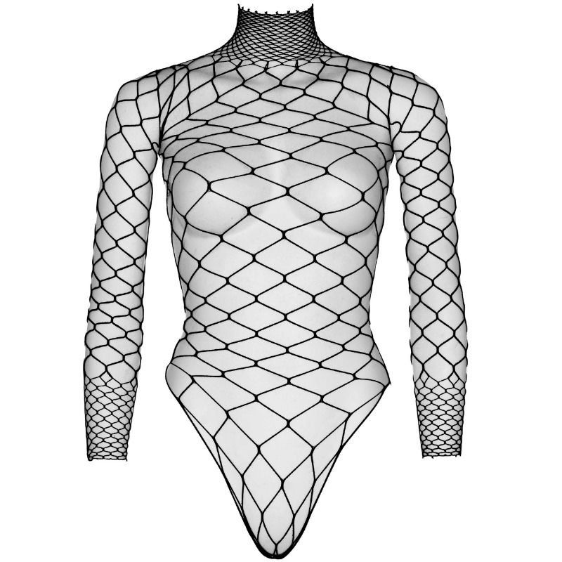 LEG AVENUE - TURTLENECK FISHNET TEDDY ONE SIZE LEG AVENUE BODYSTOCKINGS - 3