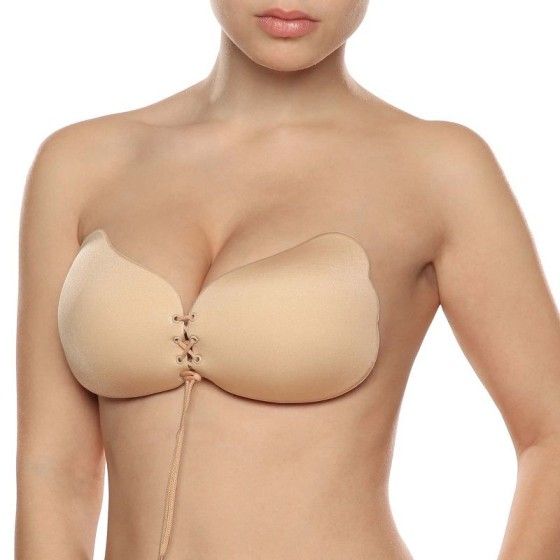 BYE-BRA - LACE-IT ENHANCEMENT PUSH-UP BEIGE CUP A BYE BRA - BRAS - 4