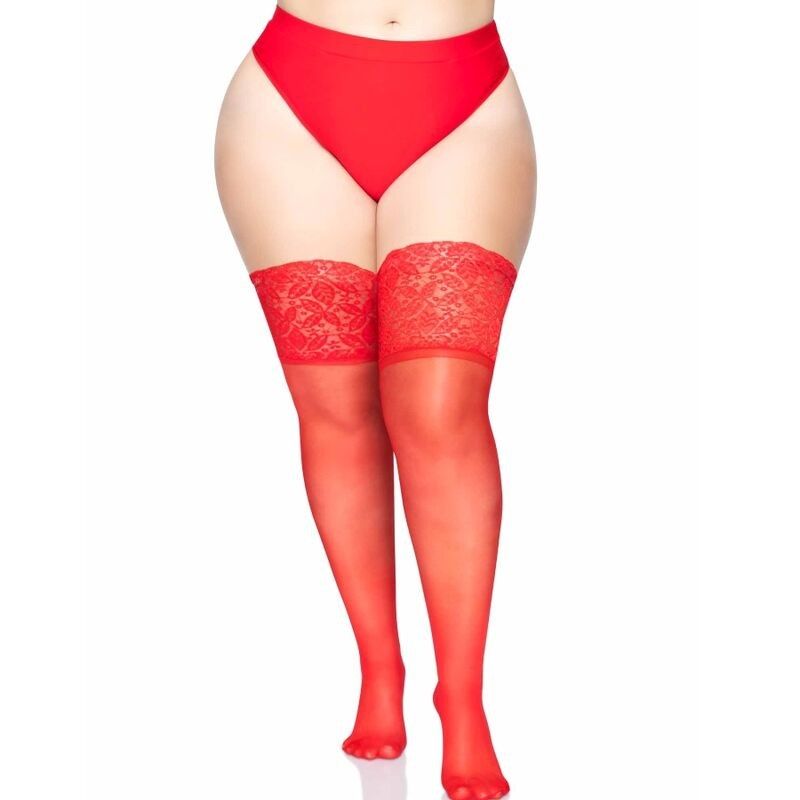 LEG AVENUE - STAY UPS SHEER THIGH UP PLUS SIZE LEG AVENUE HOSIERY - 1