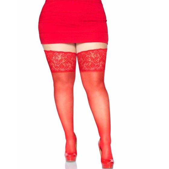 LEG AVENUE - STAY UPS SHEER THIGH UP PLUS SIZE LEG AVENUE HOSIERY - 4