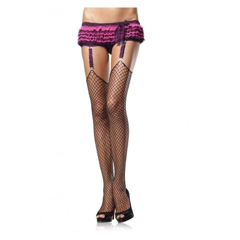 LEG AVENUE - SPANDEX INDUSTRIAL NET STOCKINGS PLUS SIZE LEG AVENUE HOSIERY - 1