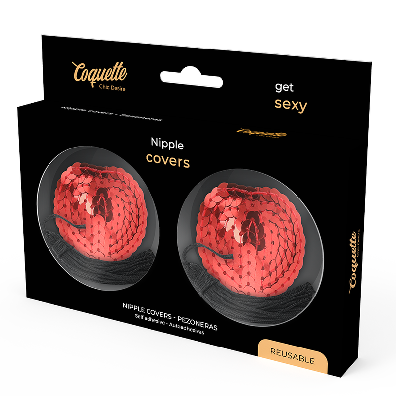 COQUETTE CHIC DESIRE - RED NIPPLE COVER COQUETTE ACCESSORIES - 4