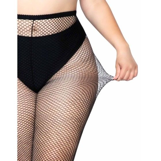 LEG AVENUE - FISHNET PANTYHOSE PLUS SIZE LEG AVENUE HOSIERY - 1