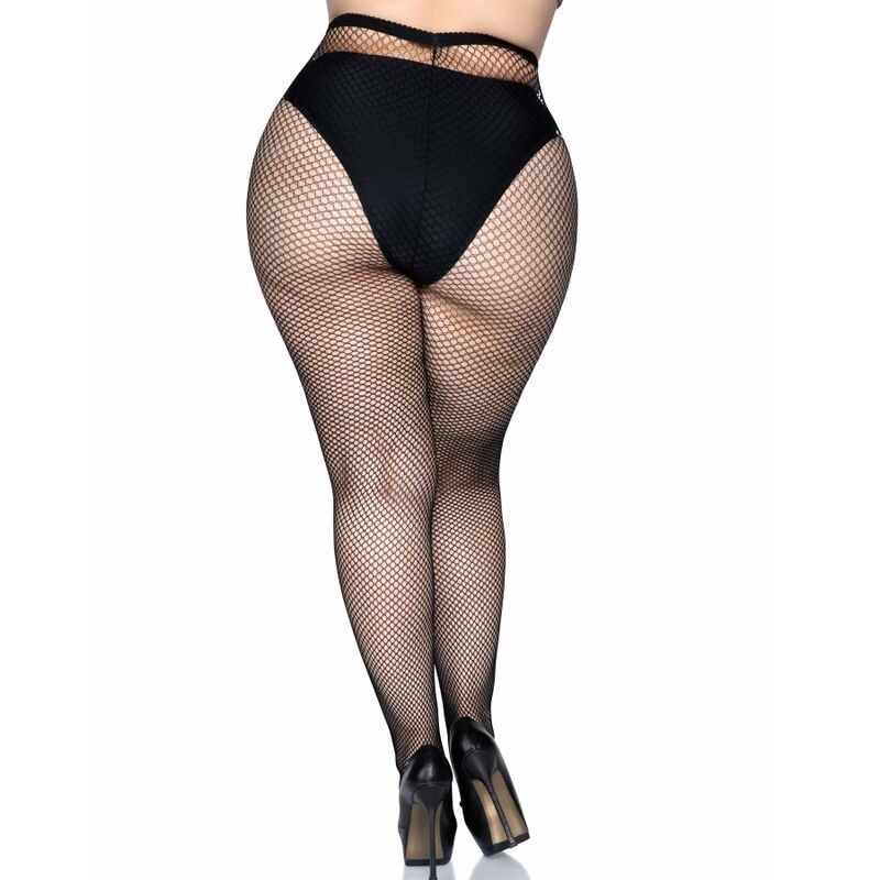 LEG AVENUE - FISHNET PANTYHOSE PLUS SIZE LEG AVENUE HOSIERY - 4