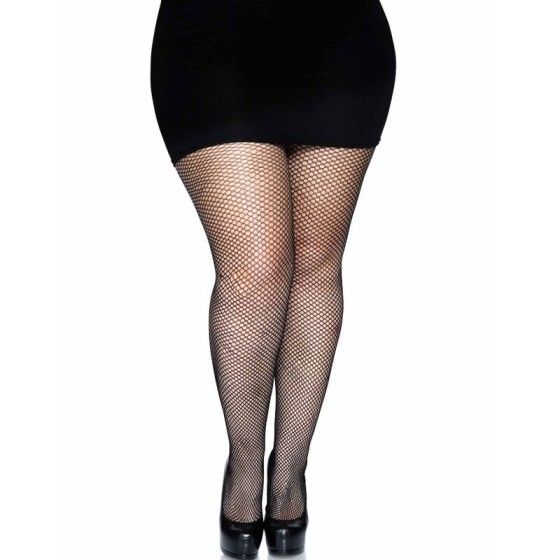 LEG AVENUE - BACKSEAM PANTYHOSE BLACK PLUS SIZE LEG AVENUE HOSIERY - 1