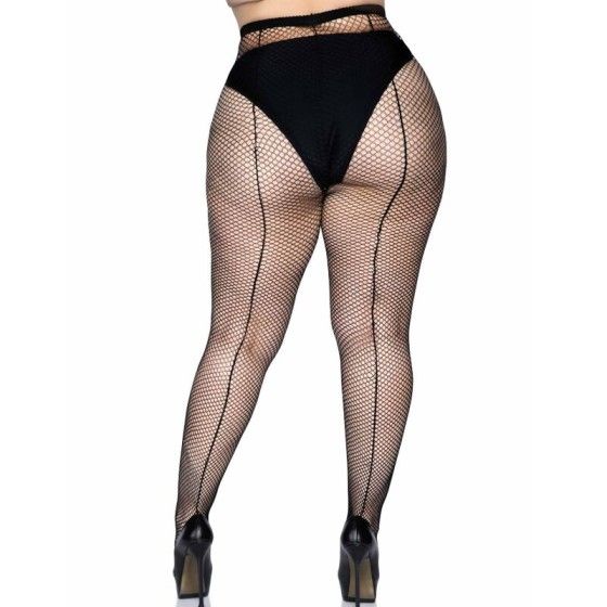 LEG AVENUE - BACKSEAM PANTYHOSE BLACK PLUS SIZE LEG AVENUE HOSIERY - 4