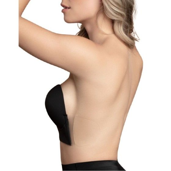 BYE-BRA - BRA WITHOUT HANDLES SHAPE U BLACK CUP D BYE BRA - BRAS - 4