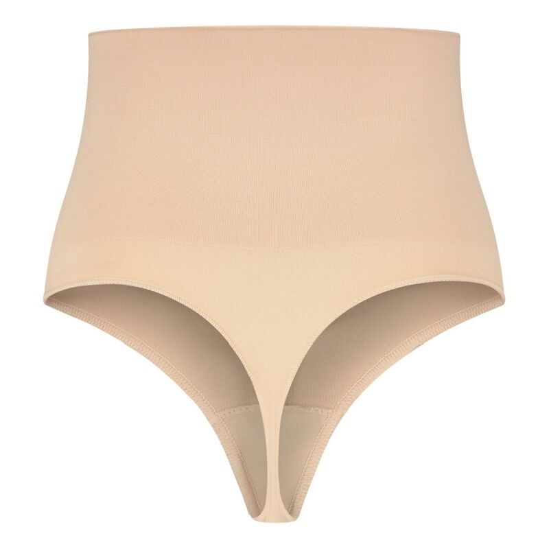 BYE-BRA - THONG STYLE SEAMLESS GIRDLE BEIGE SIZE S BYE BRA - UNDERWEAR - 4