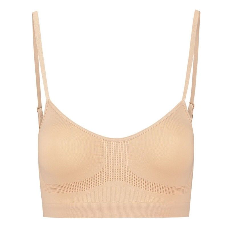 BYE-BRA - MEDIUM CONTROL BRA SEAMLESS BEIGE SIZE S BYE BRA - BRAS - 3