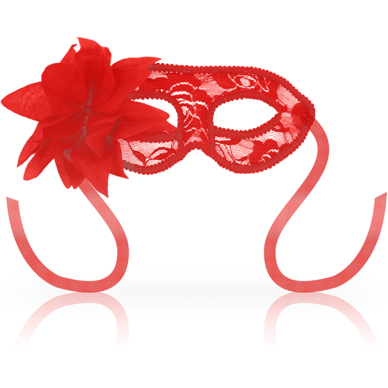 OHMAMA - MASKS MASKS WITH LACE AND RED FLOWER OHMAMA MASKS - 1