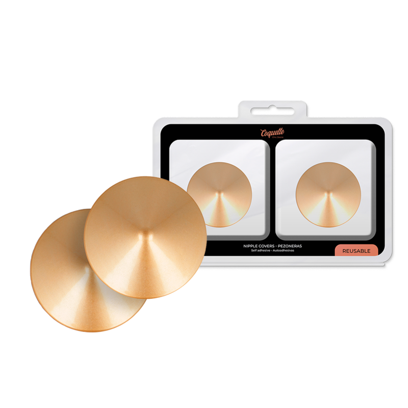 COQUETTE CHIC DESIRE - NIPPLE COVERS GOLDEN CIRCLES COQUETTE ACCESSORIES - 2