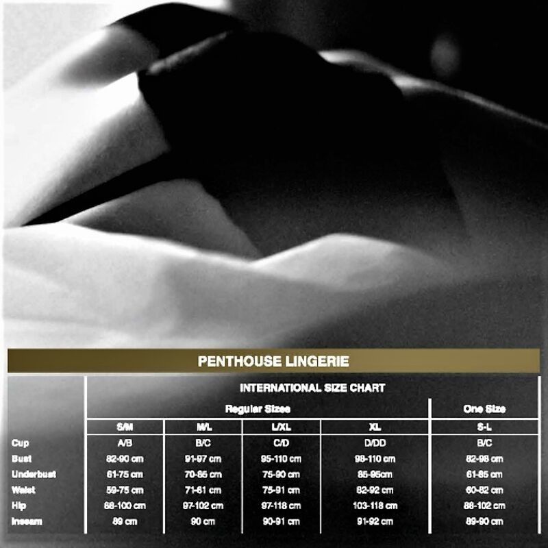 PENTHOUSE - ADORE ME PANTIES BLACK L/XL PENTHOUSE THONG - 4