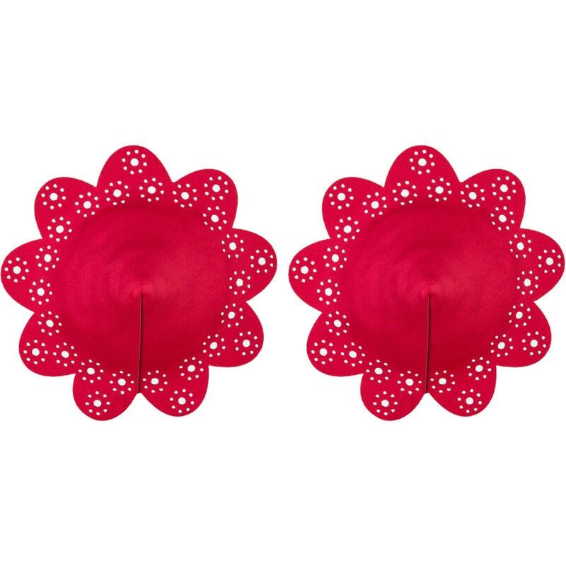 OBSESSIVE - A770 RED NIPPLE COVERS ONE SIZE OBSESSIVE ACCESSORIES - 4