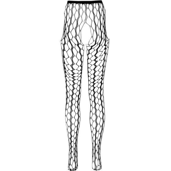 PASSION - ECO COLLECTION BODYSTOCKING ECO S007 WHITE PASSION WOMAN GARTER & STOCK - 4