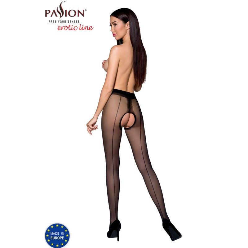 PASSION - TIOPEN 022 BLACK TIGHTS 1/2 20 DEN PASSION WOMAN GARTER & STOCK - 2