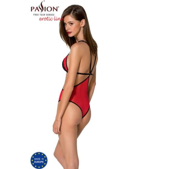 PASSION - PEONIA BODY EROTIC LINE RED S/M PASSION WOMAN BODYSTOCKINGS - 2