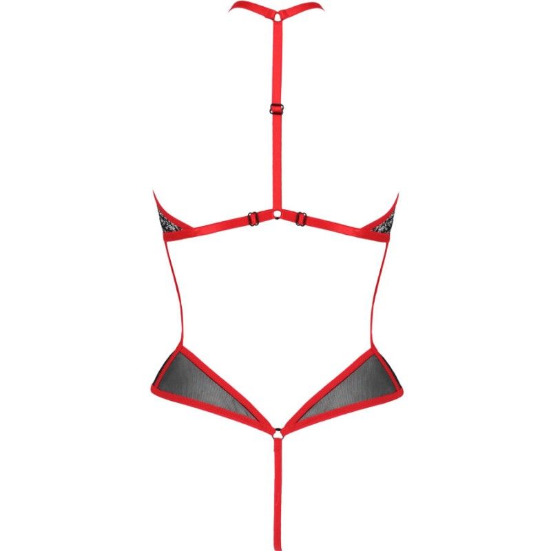 PASSION - SATARA BODY EROTIC LINE RED L/XL PASSION WOMAN BODYSTOCKINGS - 4