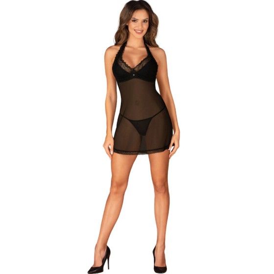 OBSESSIVE - MEDILLA CHEMISE & THONG XL/XXL OBSESSIVE CHEMISE - 3