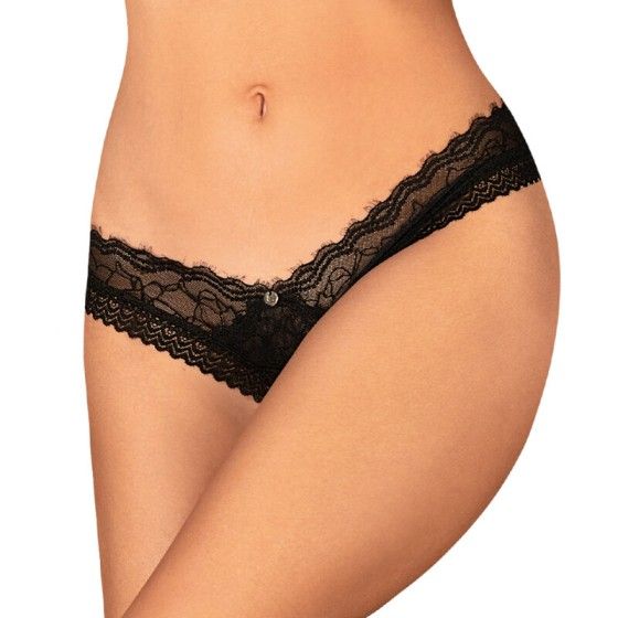 OBSESSIVE - MEDILLA THONG CROTCHLESS M/L OBSESSIVE PANTIES & THONG - 3