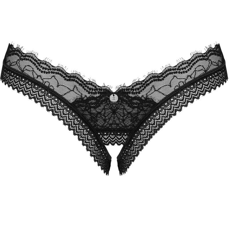 OBSESSIVE - MEDILLA THONG CROTCHLESS M/L OBSESSIVE PANTIES & THONG - 7