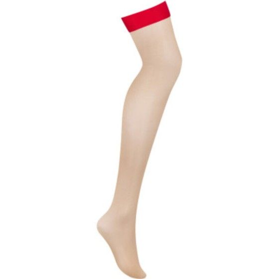 OBSESSIVE - S814 STOCKINGS RED L/XL OBSESSIVE GARTER & STOCKINGS - 5