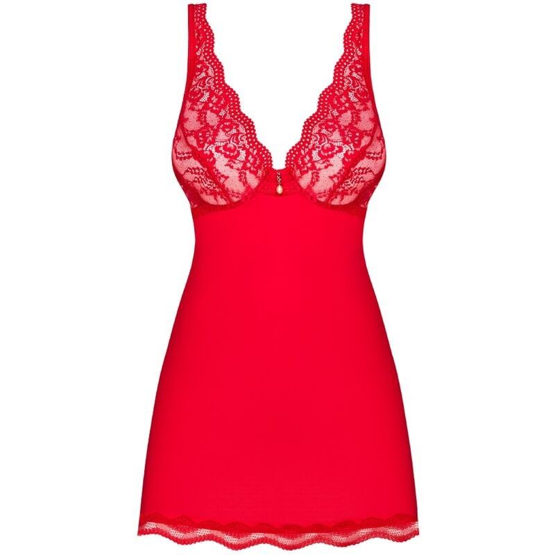 OBSESSIVE - LUVAE BABYDOLL & TANGA RED S/M OBSESSIVE BABYDOLL - 5