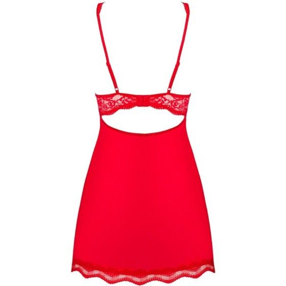 OBSESSIVE - LUVAE BABYDOLL & TANGA RED S/M OBSESSIVE BABYDOLL - 6