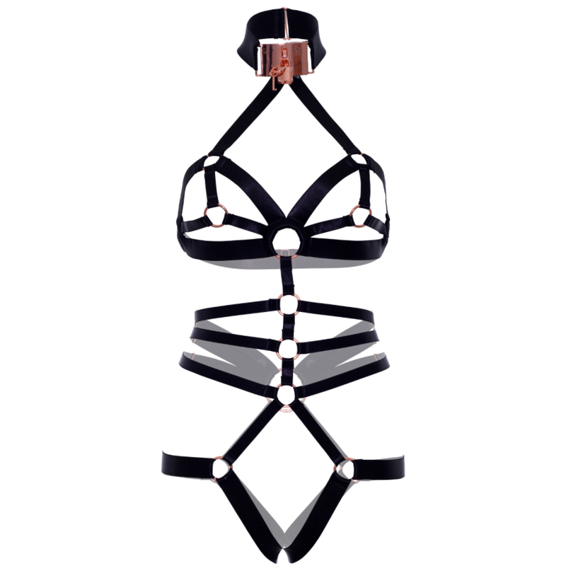 LEG AVENUE - CROTCHLESS ELASTIC BODY HARNESS LEG AVENUE KINK - 5