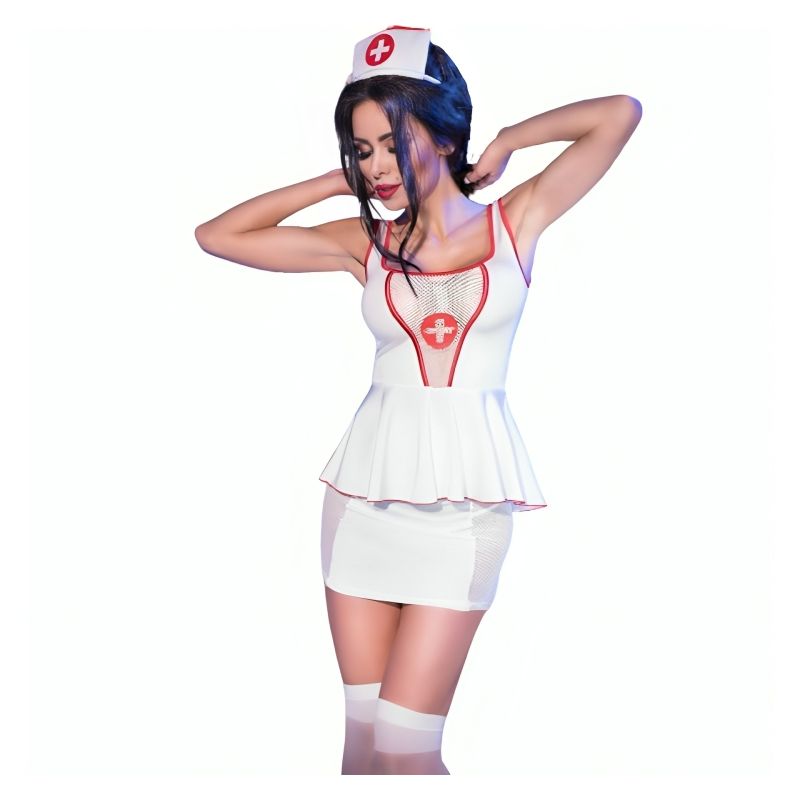 CHILIROSE - CR 4160 COSTUME NURSE TOP & SKIRT S/M CHILIROSE COSTUMES - 1