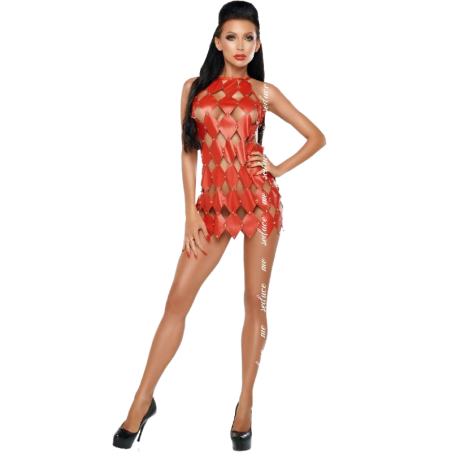 ME-SEDUCE - GWEN DRESS BARE BACK RED L/XL