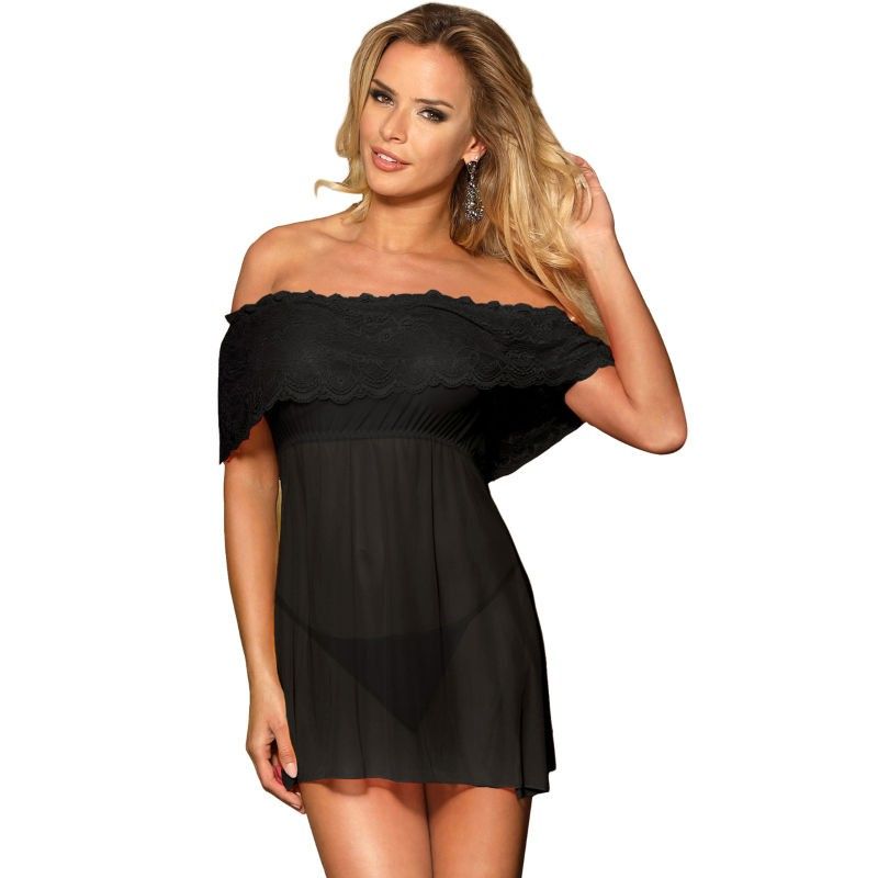 SUBBLIME - DRESSES SHORT DRESS + THONG BLACK L/XL SUBBLIME DRESSES - 1