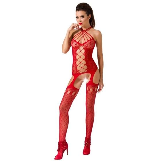 PASSION - WOMAN BS056 RED BODYSTOCKING ONE SIZE PASSION WOMAN BODYSTOCKINGS - 1