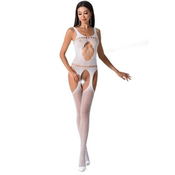 PASSION - WOMAN BS057 WHITE BODYSTOCKING ONE SIZE PASSION WOMAN BODYSTOCKINGS - 1