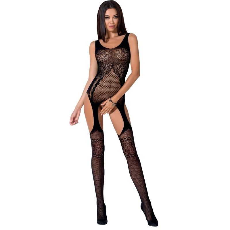 PASSION - WOMAN BS061 BLACK BODYSTOCKING ONE SIZE PASSION WOMAN BODYSTOCKINGS - 2