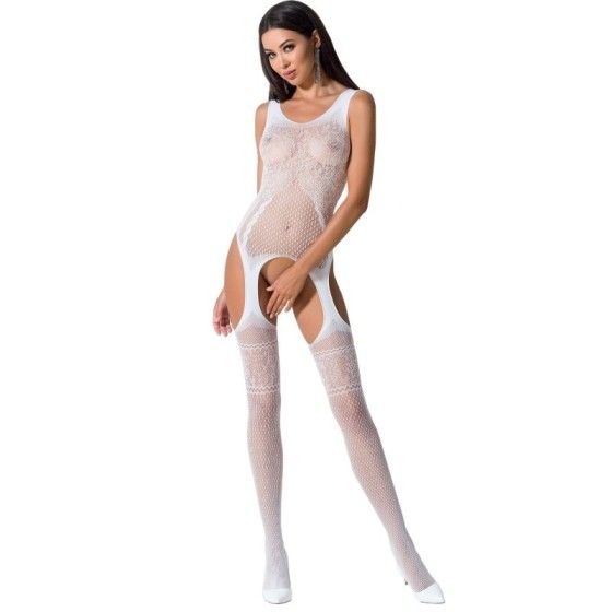 PASSION - WOMAN BS061 WHITE BODYSTOCKING ONE SIZE PASSION WOMAN BODYSTOCKINGS - 1