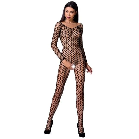 PASSION - WOMAN BS068 BODYSTOCKING BLACK ONE SIZE PASSION WOMAN BODYSTOCKINGS - 1