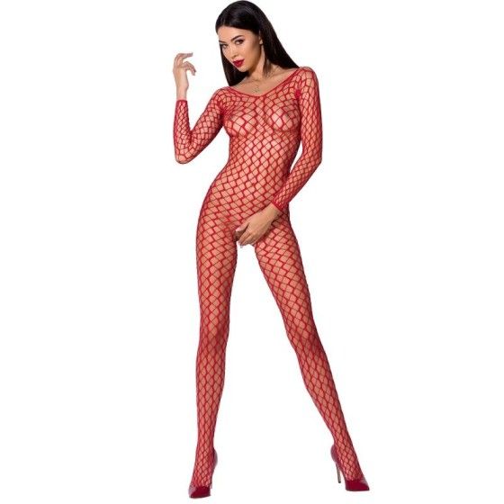 PASSION - WOMAN BS068 RED BODYSTOCKING ONE SIZE PASSION WOMAN BODYSTOCKINGS - 1