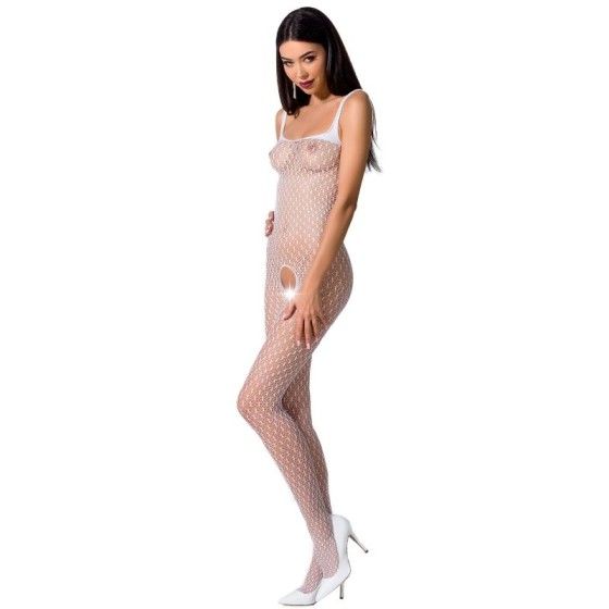 PASSION - WOMAN BS071 WHITE BODYSTOCKING ONE SIZE PASSION WOMAN BODYSTOCKINGS - 1
