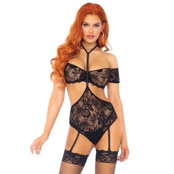 LEG AVENUE - SET TWO PIECES TOP & TEDDY M/L LEG AVENUE SETS - 3